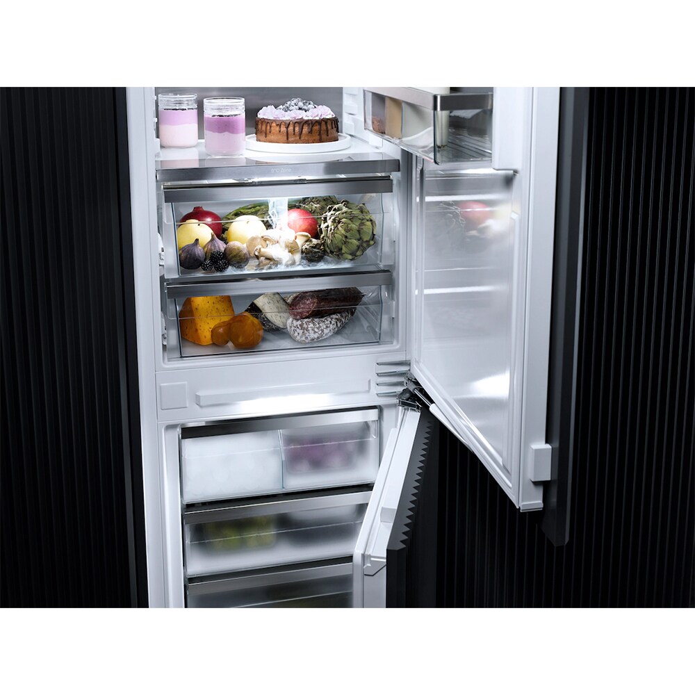 Miele 24 in. 8.7 cu. ft. Built-In Smart Counter Depth Bottom Freezer Refrigerator with Ice Maker - Stainless Steel, , hires