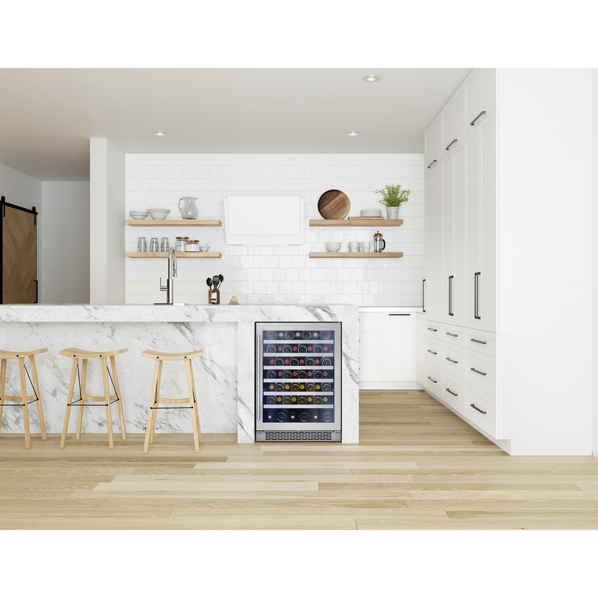 Zephyr Presrv 24 in. Undercounter Wine Cooler with Single Zone & 53