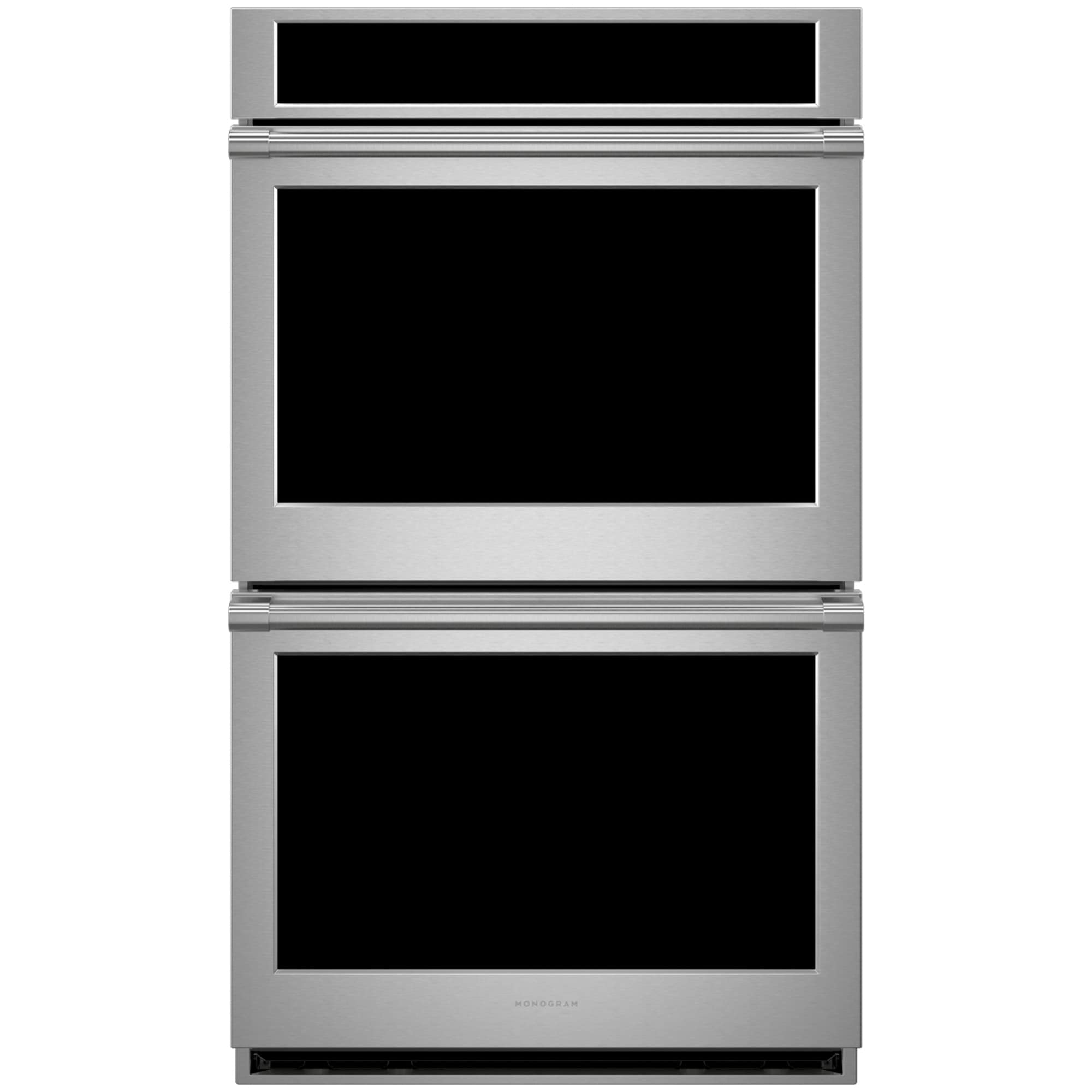 Monogram Statement Series 30 in. 10 cu. ft. Smart Top Control SpeedElectric Double Wall Oven with True European Convection - Stainless Steel, , hires