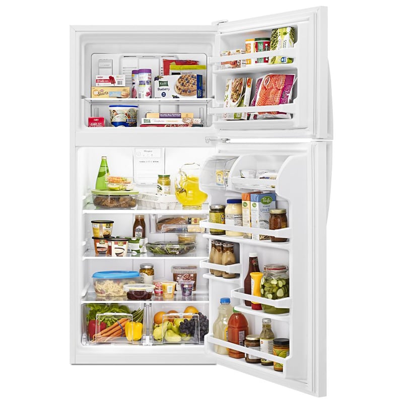 Whirlpool 30 in. 18.2 cu. ft. Top Freezer Refrigerator - White, White, hires