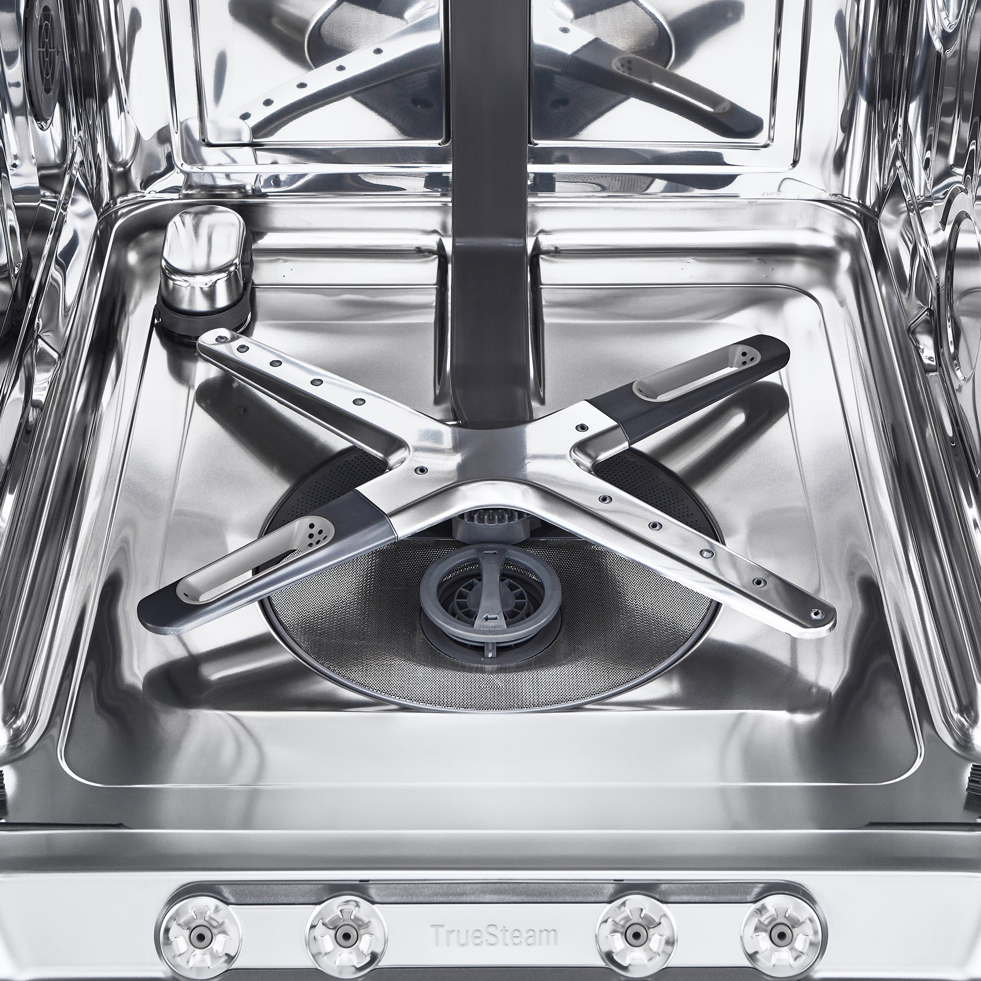 Signature Kitchen Suite 24 in. Top Control Flush-Mount Smart Dishwasher with 40 dBa Sound Level, 3rd-Rack & Dynamic Heat Dry - Stainless Steel, , hires