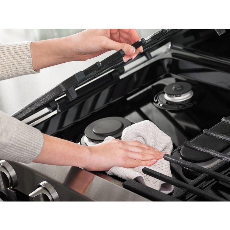 Whirlpool 30 in. 6 cu. ft. True European Convection Double Oven Gas Range with 5 Sealed Burners - Stainless Steel, Stainless Steel, hires