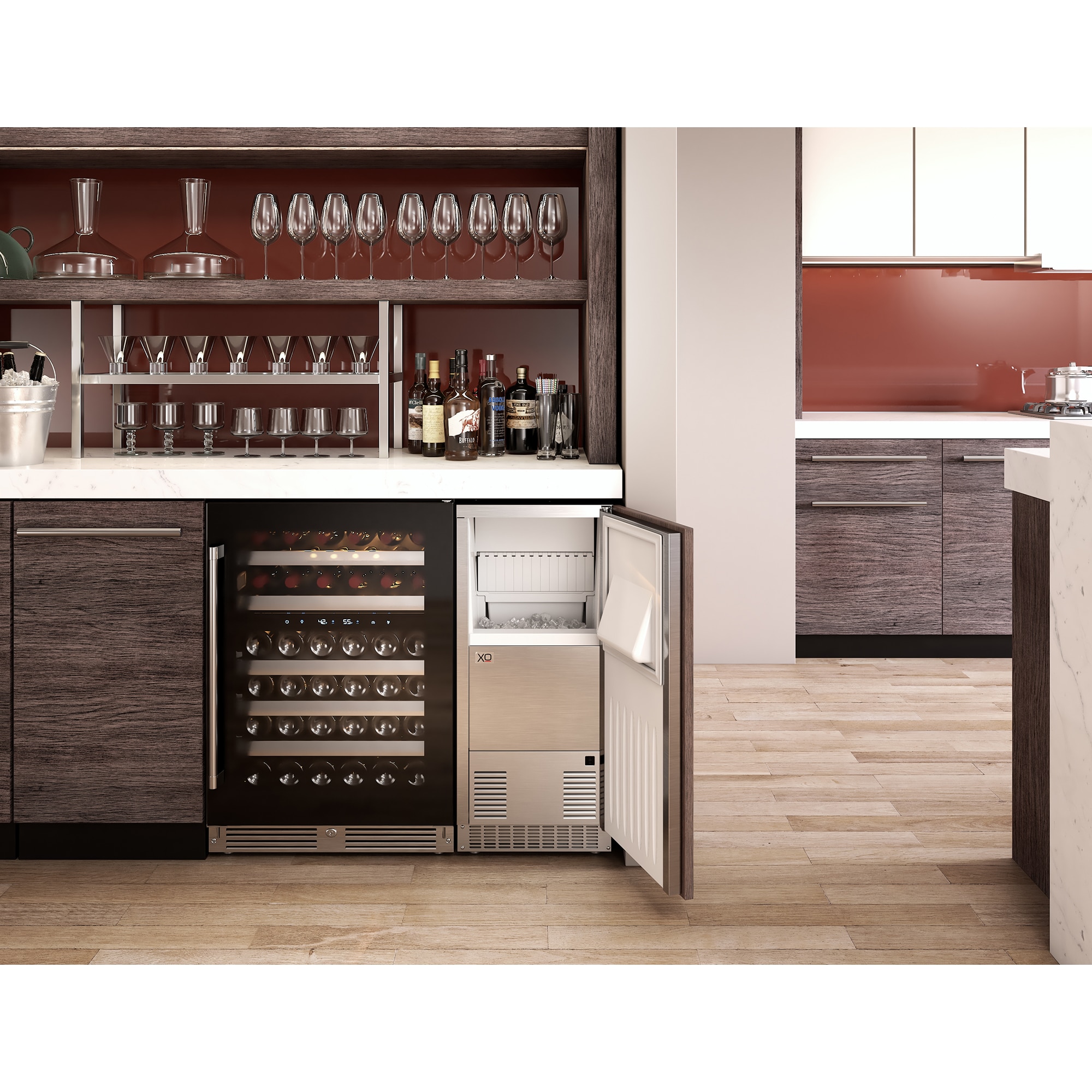 XO 15 in. Built-In Undercounter Ice Maker with 25 lb. Ice Storage - Custom Panel Ready, , hires