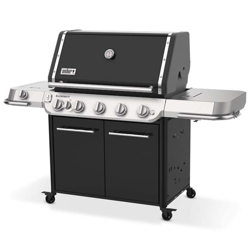 Weber Summit FS38 E Series 5-Burner Liquid Propane Gas Grill with Side Burner, Rotisserie & Smoker Box - Black, , hires