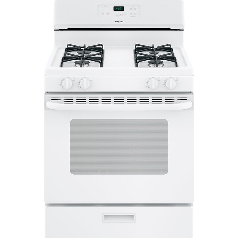 Hotpoint Hotpoint 30" Freestanding Gas Range with 4 Sealed Burners, 4.8