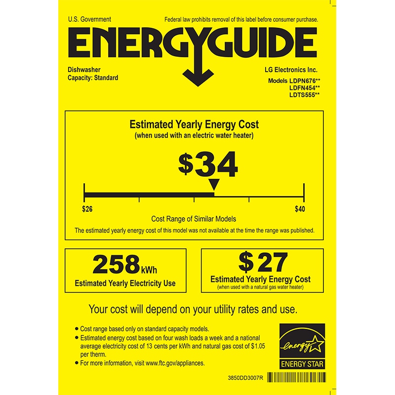 LG 24 in. Top Control Smart Dishwasher with 46 dBa Sound Level & Dynamic Dry - Black Stainless, Black Stainless, hires