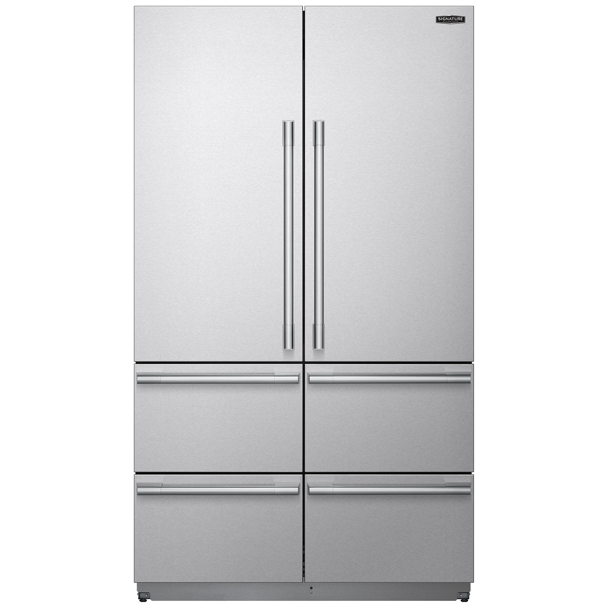 Signature Kitchen Suite 48 in. 26 cu. ft. Built-In Smart Counter Depth 6-Door French Door Refrigerator with Internal Water Dispenser - Custom Panel Ready, , hires