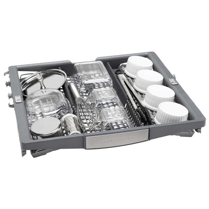 Bosch 800 Series 24 in. Top Control Smart Dishwasher with 42 dBa Sound Level, 3rd-Rack, CrystalDry & Pocket - Black, Black, hires