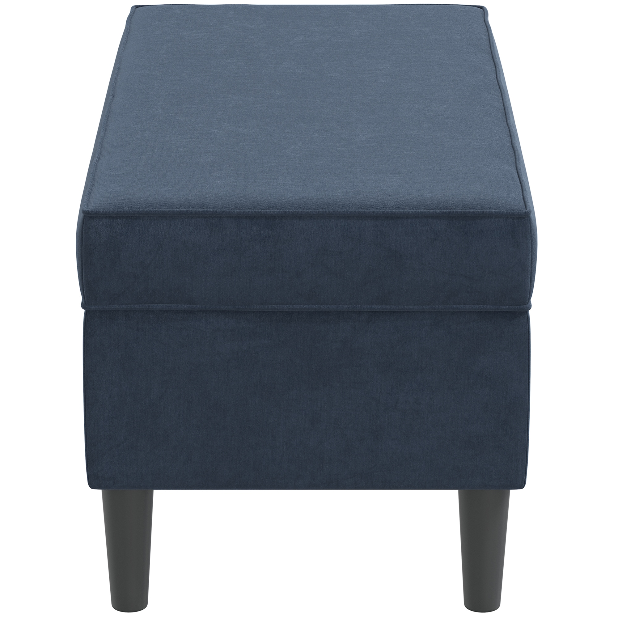 Skyline Furniture Upholstered Storage Bench In Velvet Fabric - Eclipse, , hires