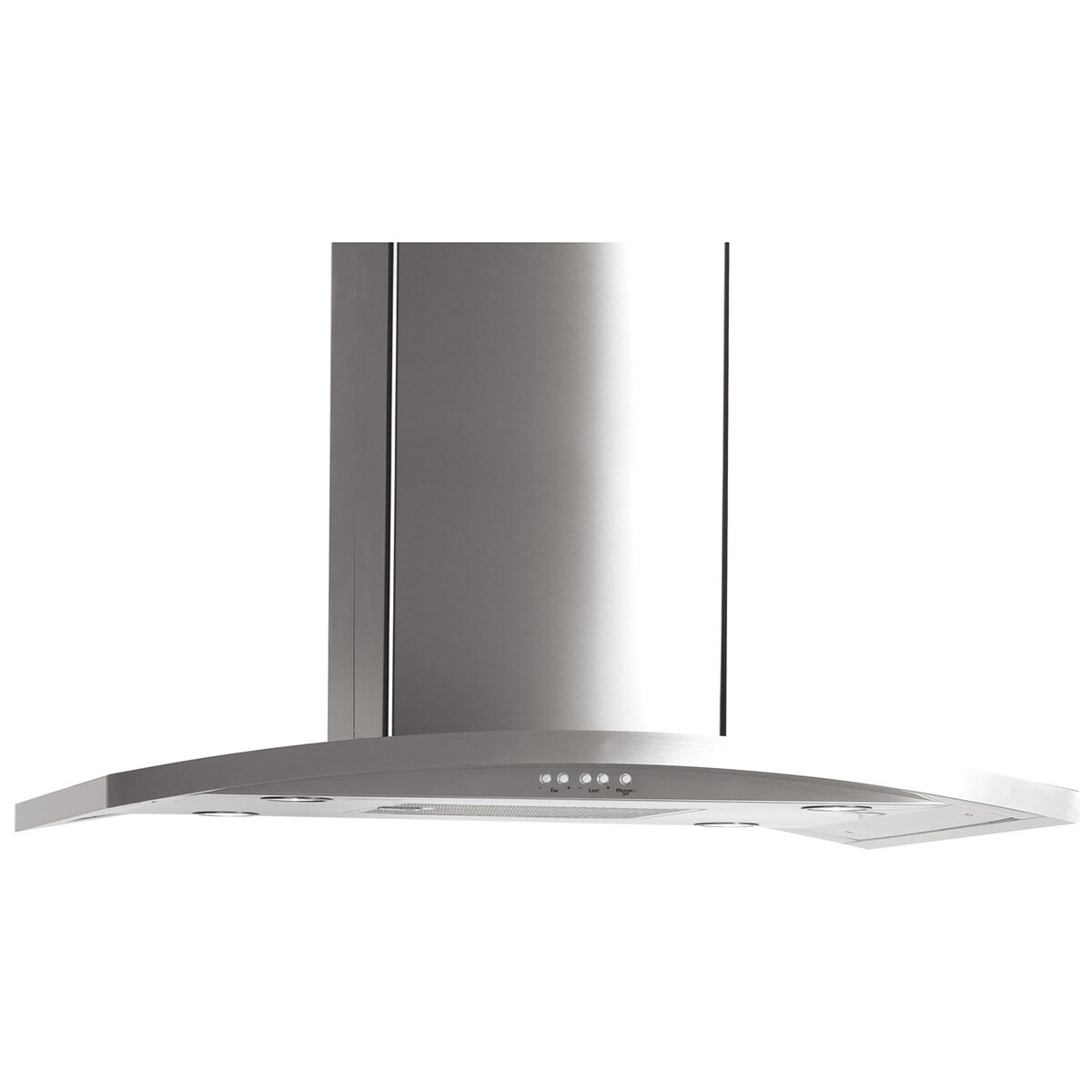 GE 36 in. Chimney Style Range Hood with 4 Speed Settings, 430 CFM & 2 LED Lights - Stainless Steel, , hires