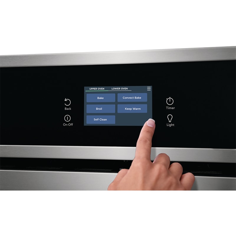 Frigidaire 27 in. 7.6 cu. ft. Top Control Electric Double Wall Oven with Standard Convection - Stainless Steel, Stainless Steel, hires