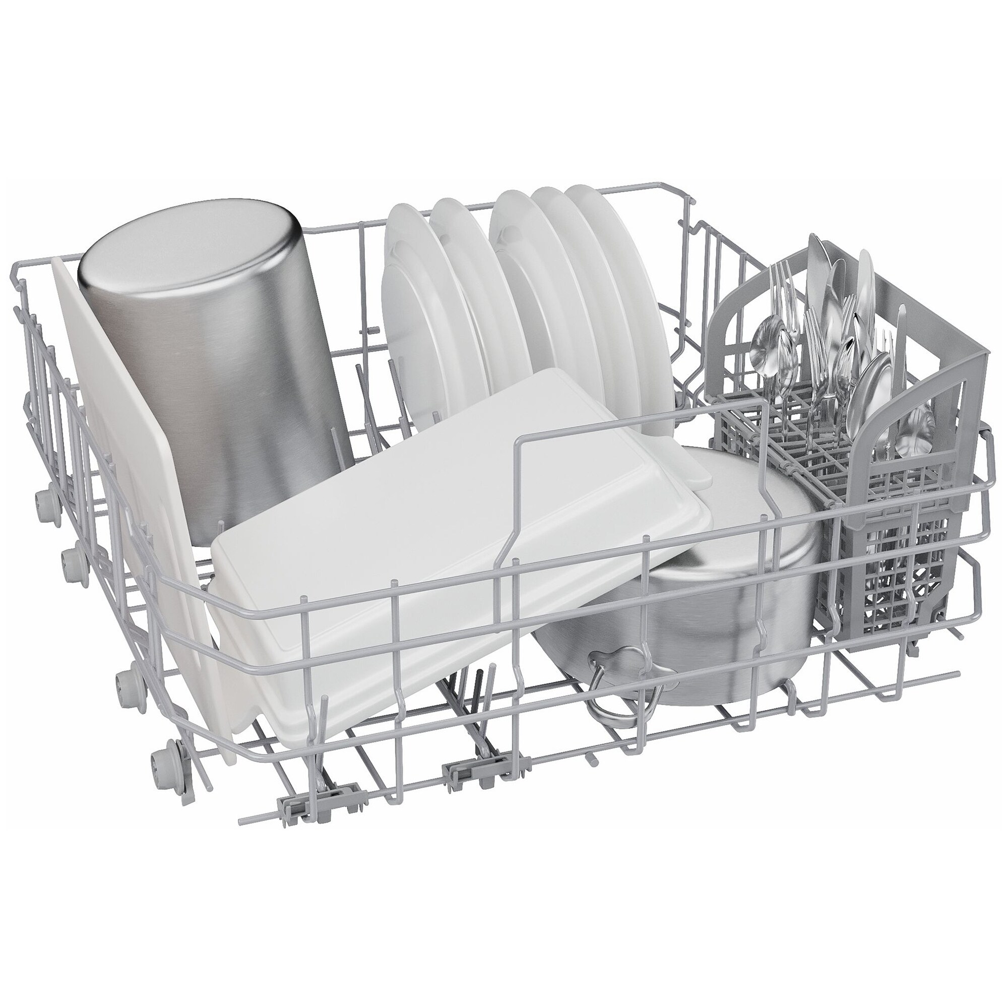 Bosch 500 Series 24 in. Top Control Smart Dishwasher with 44 dBA Sound Level, 3rd Rack, AutoAir & Pocket Handle - White, , hires