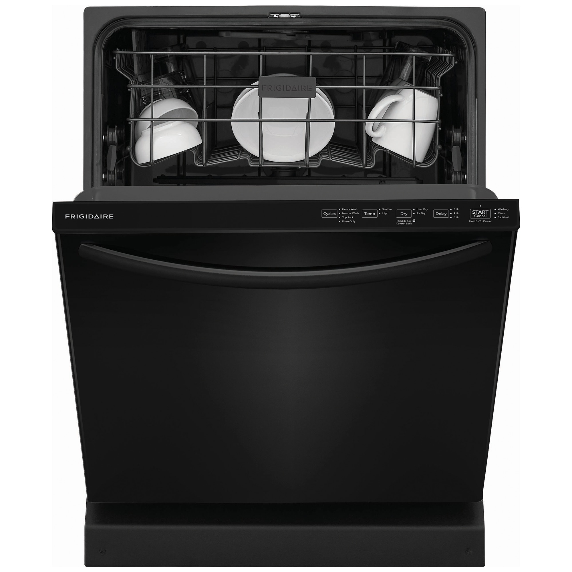 Frigidaire 24 in. Top Control Dishwasher with 52 dBa Sound Level & MaxDry - Black, Black, hires