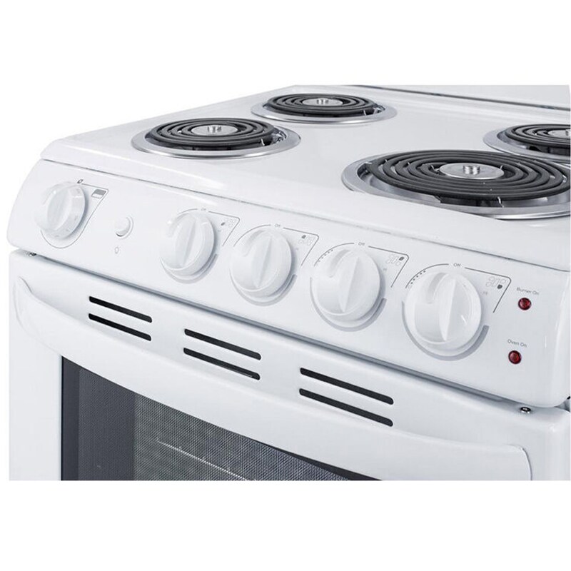 Summit 24 in. 2.9 cu. ft. Electric Range with Coil Burners - White, , hires