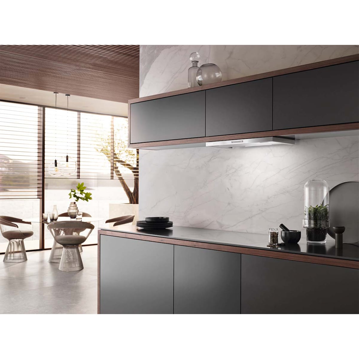 Miele 24 in. Convertible Slide-Out Style Range Hood with 625 CFM, 3 Fan Speeds & 1 LED Light - Stainless Steel, , hires