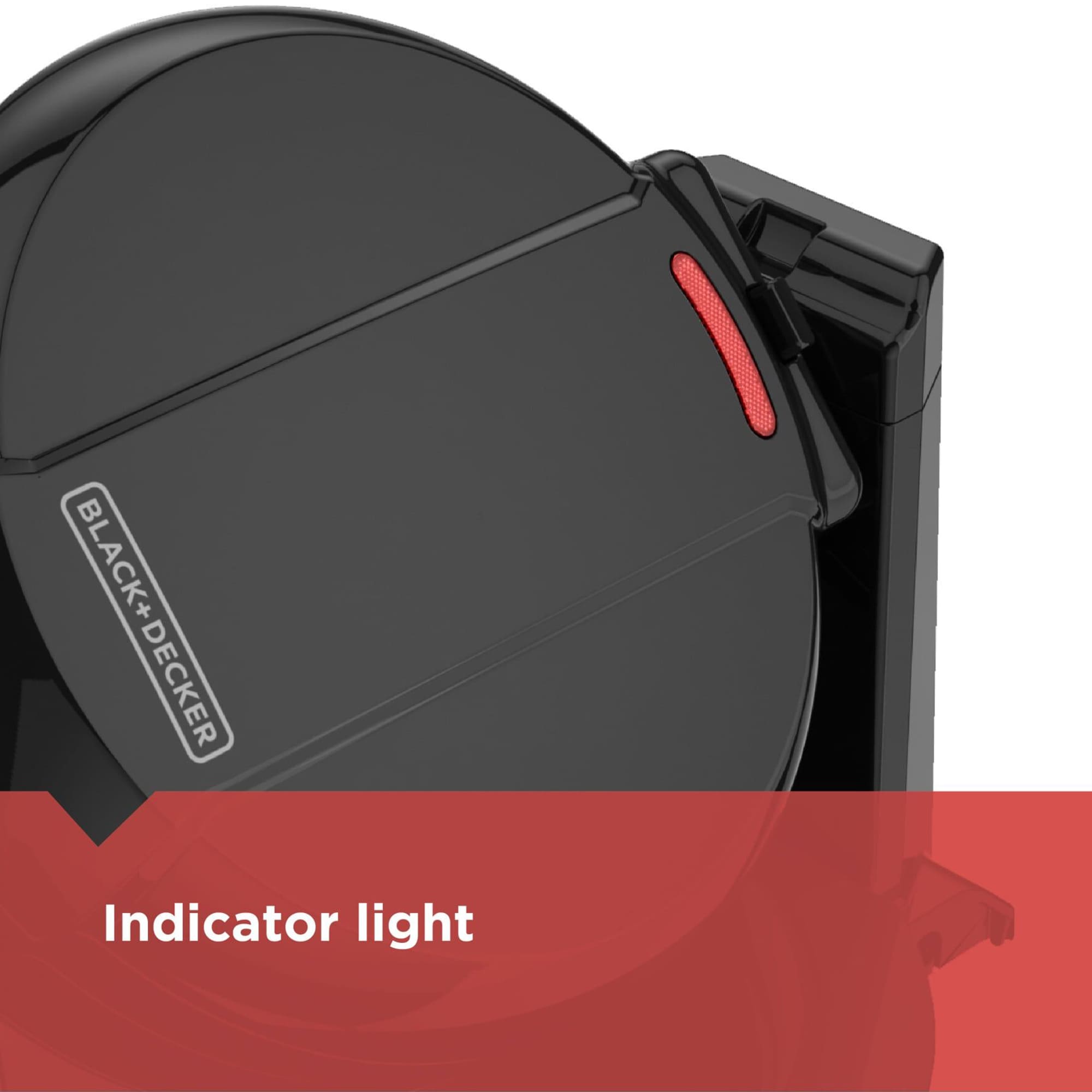 Black & Decker Double Flip Waffle Maker - Black, , hires