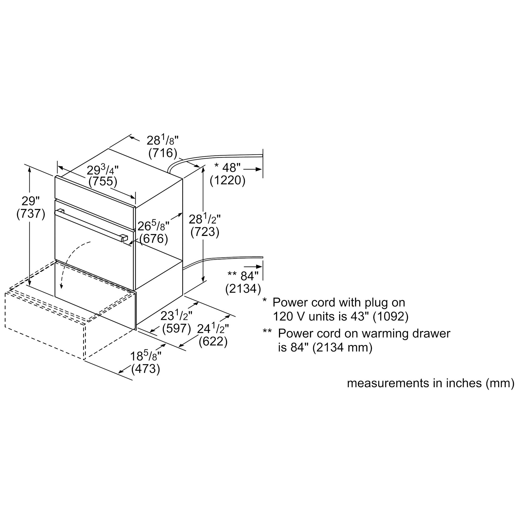 Bosch 500 Series 30 in. 2.2 cu. ft. Warming Drawer - Stainless Steel, , hires