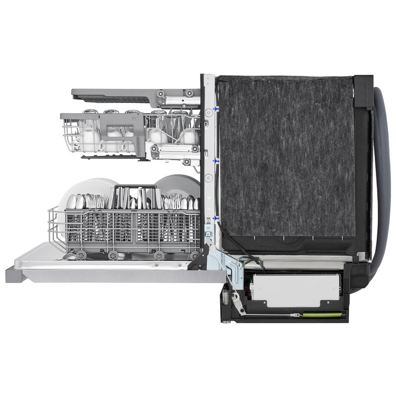 LG 24 in. Top Control Smart Dishwasher with 46 dBa Sound Level, 3rd-Rack, Dynamic Heat Dry & Pocket - PrintProof Stainless Steel, PrintProof Stainless Steel, hires