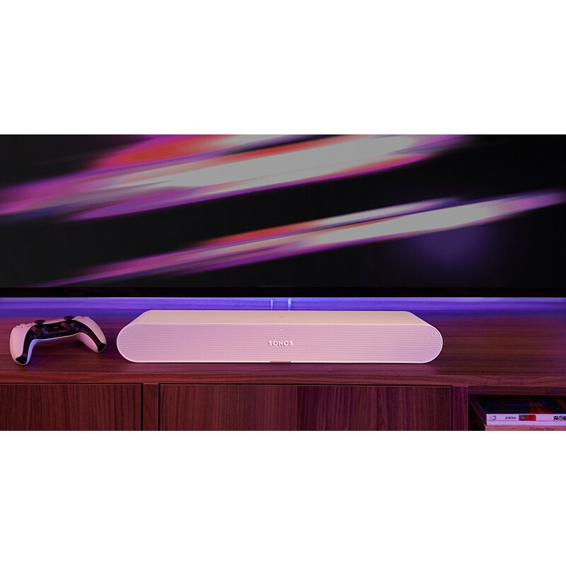 Sonos Ray 2 Channel Smart Sound Bar - White, White, hires