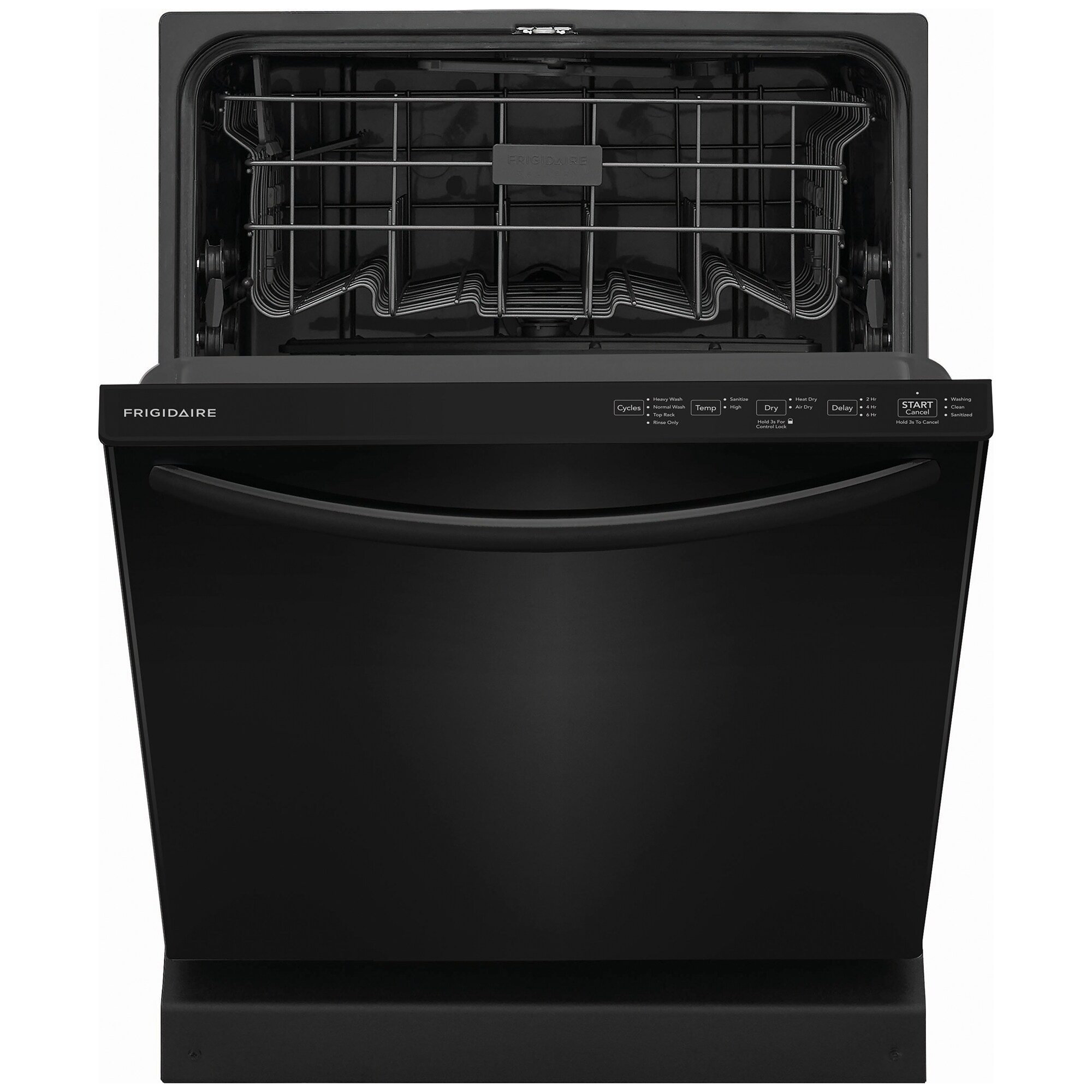 Frigidaire 24 in. Top Control Dishwasher with 52 dBa Sound Level & MaxDry - Black, Black, hires