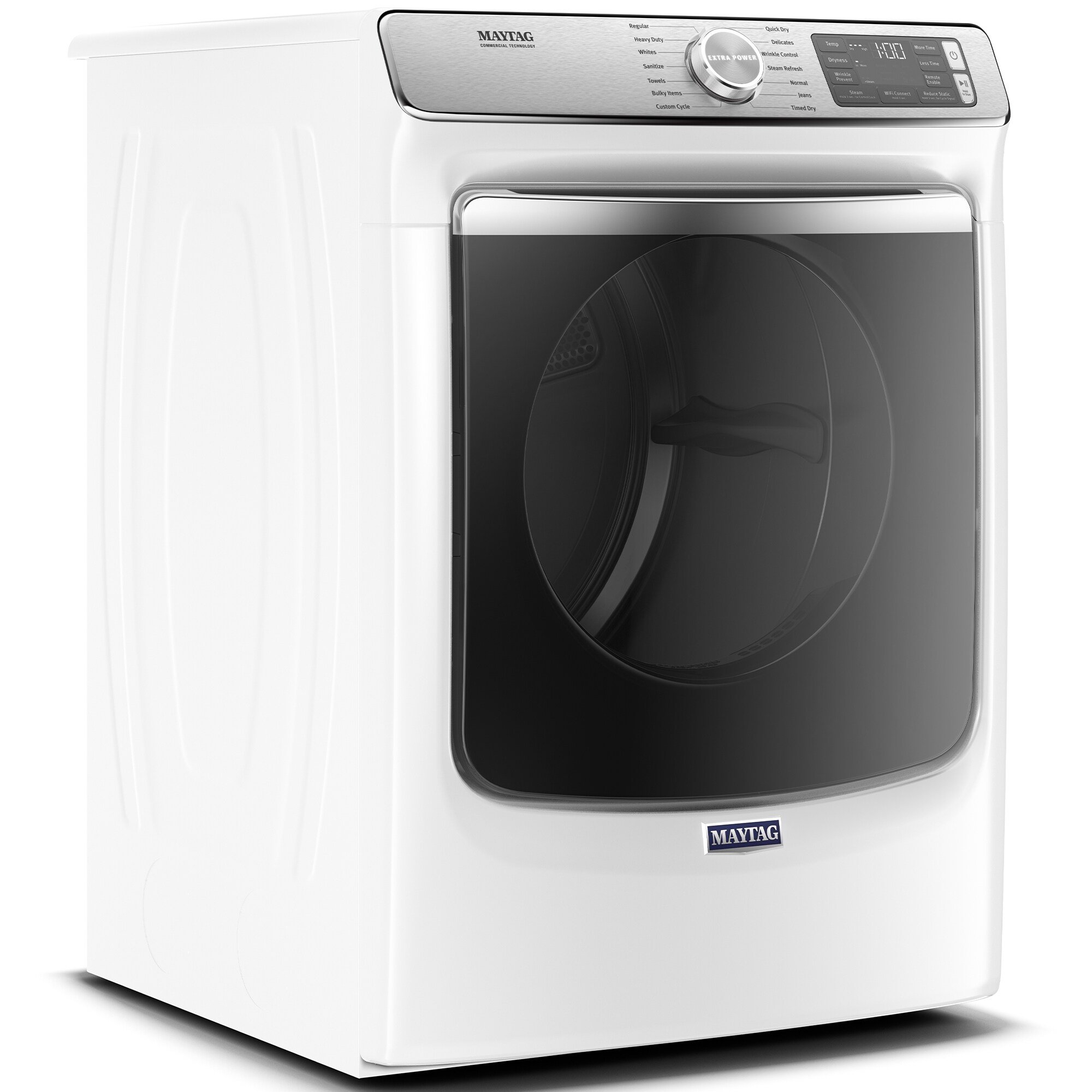 Maytag 27 in. 7.3 cu. ft. Smart Stackable Gas Dryer with Extra Power Button, IndustryExclusive