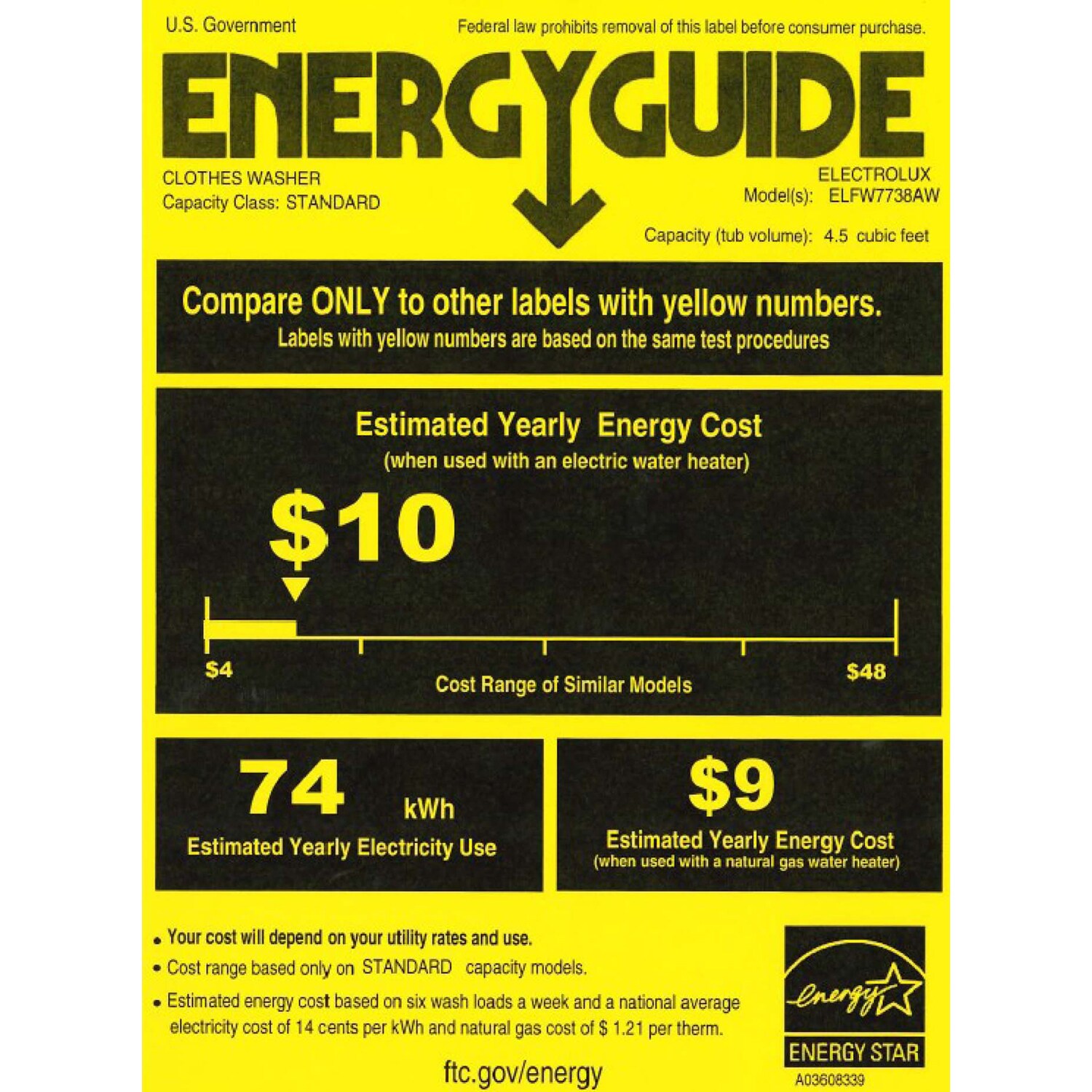 Electrolux 27 in. 4.5 cu. ft. Stackable Front Load Washer with LuxCare Plus Wash, SmartBoost Sanitize & Perfect Steam Cycle - White, White, hires