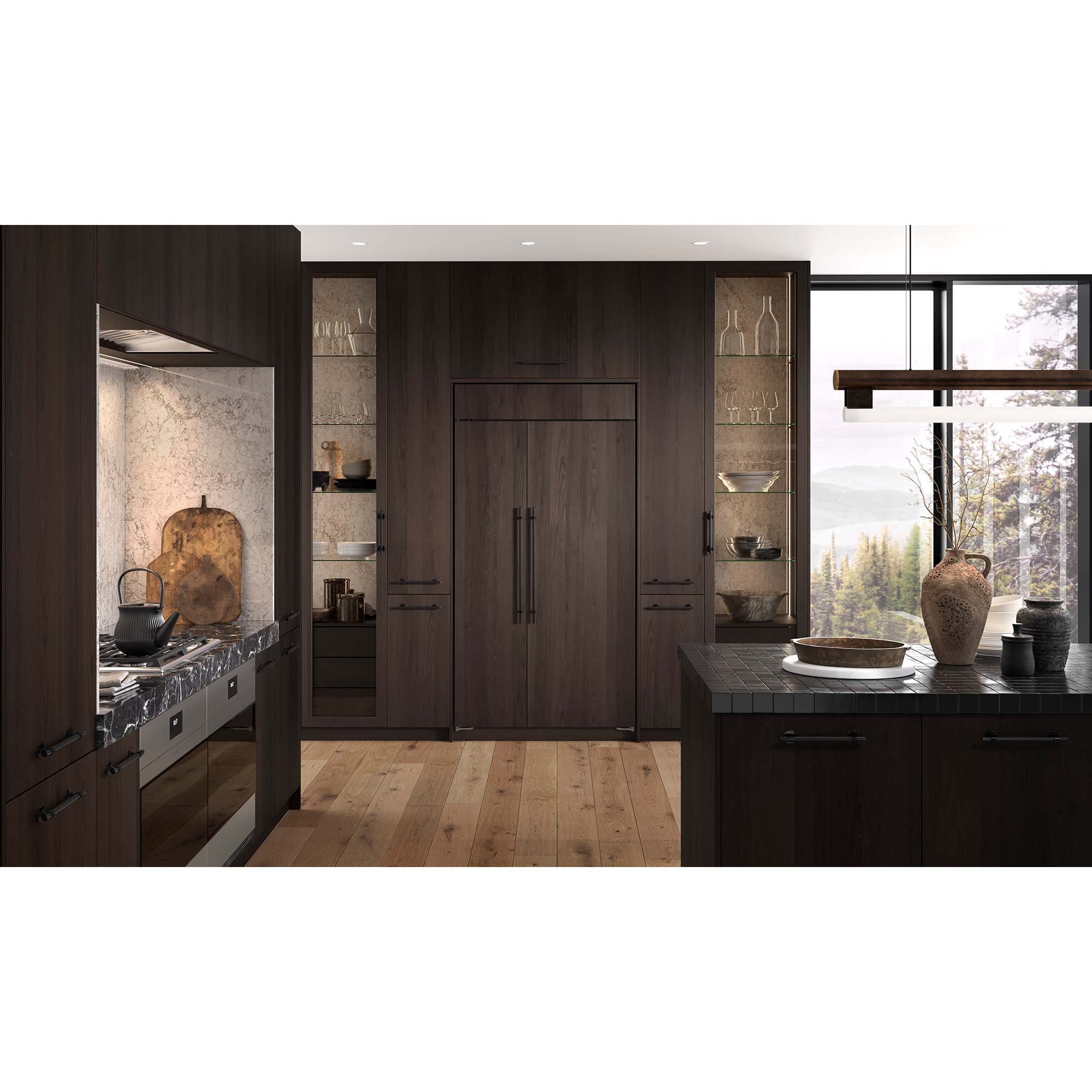 Sub-Zero Classic 42 in. 24.5 cu. ft. Built-In Smart Counter Depth Side-by-Side Refrigerator with Internal Ice & Water Dispenser - Custom Panel Ready, , hires