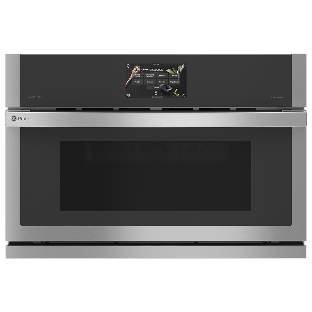 GE Profile 30 in. 1.7 cu. ft. Smart Speed Electric Single Wall Oven with Standard Convection & Sensor Cooking - Stainless Steel, , hires