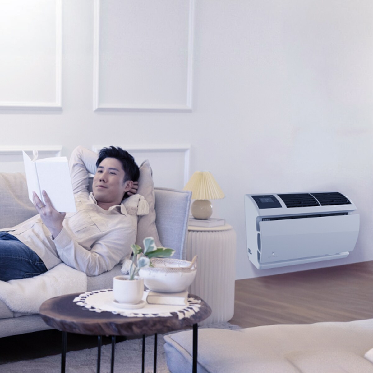 Friedrich WallMaster Inverter Series 16,800 BTU 230V Smart Through-the-Wall Air Conditioner, 3 Fan Speeds, Remote Control - Cool Grey, , hires