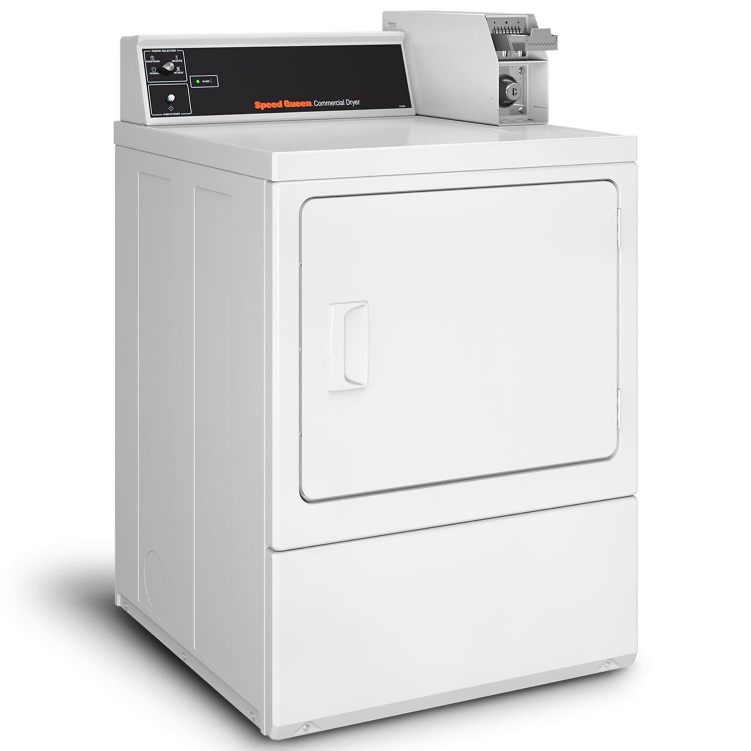 Speed Queen DV4 27 in. 7.0 cu. ft. Commercial Gas Dryer - White, , hires