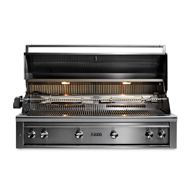 Lynx Professional 54 in. 4-Burner Natural Gas Grill with Rotisserie & Smoker Box - Stainless Steel, , hires