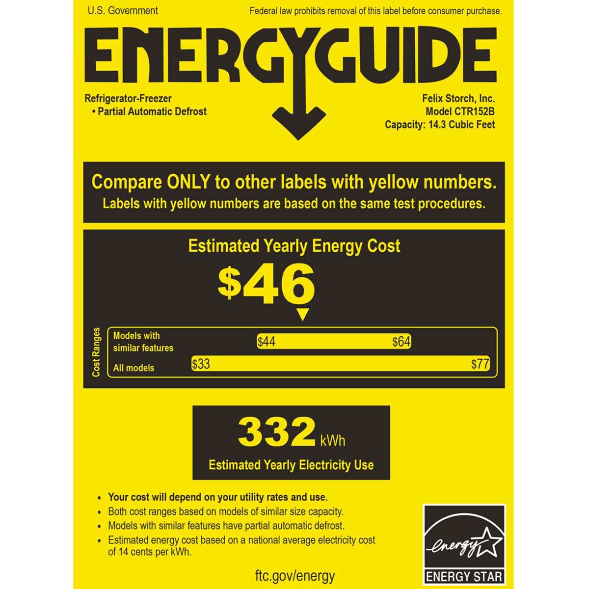 Summit 28 in. 14.3 cu. ft. Counter Depth Top Freezer Refrigerator - Black, Black, hires