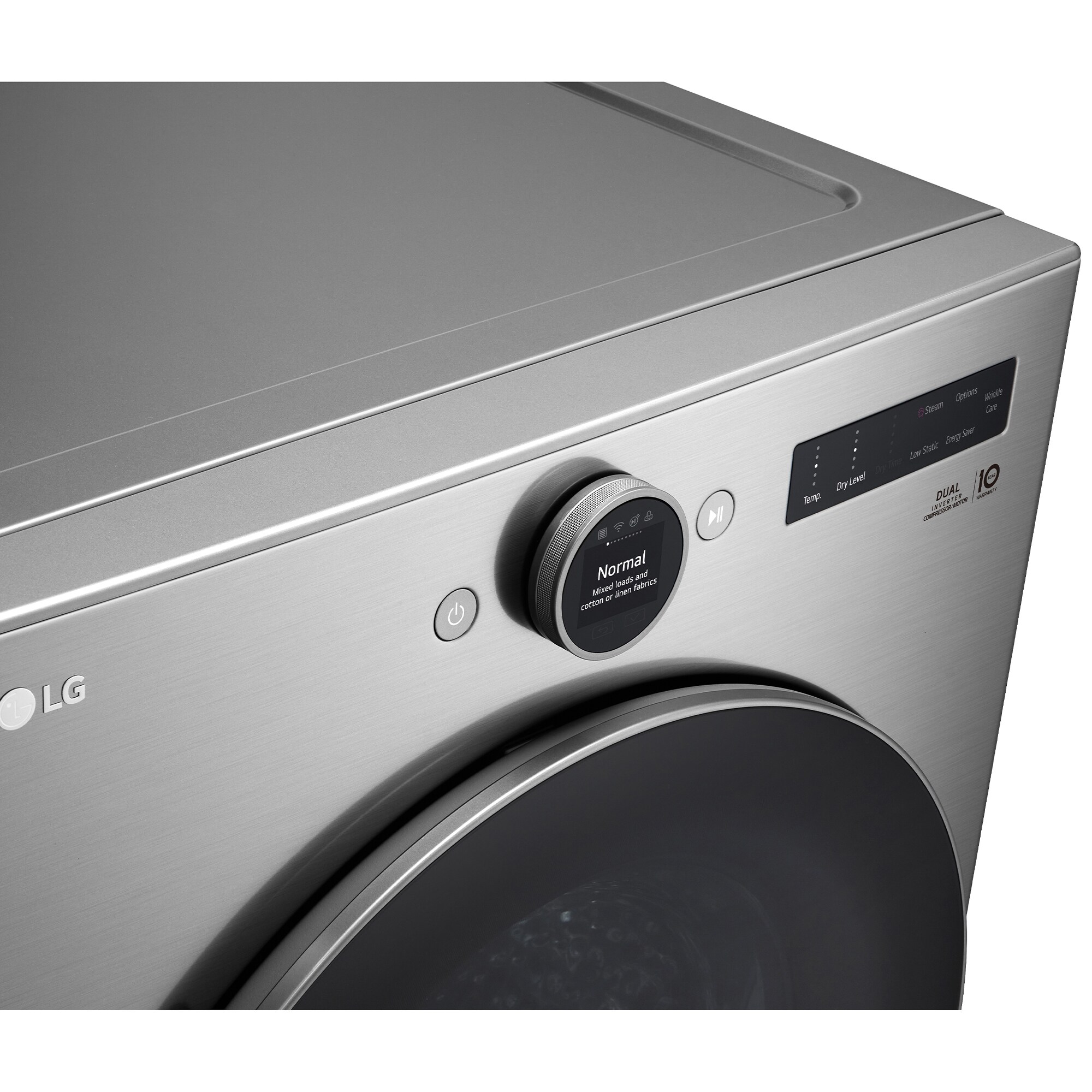 LG 27 in. 7.8 cu. ft. Smart Stackable Ventless Electric Dryer with Heat Pump & Sensor Dry - Graphite Steel, , hires