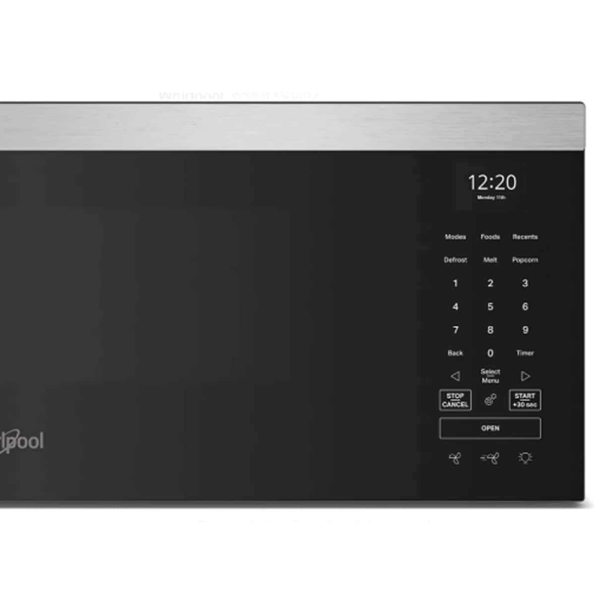 Whirlpool 30 in. 1.1 cu. ft. 1000W Low Profile Smart Over-the-Range Microwave with 450 CFM & Sensor Cooking - Fingerprint Resistant Stainless, Fingerprint Resistant Stainless, hires