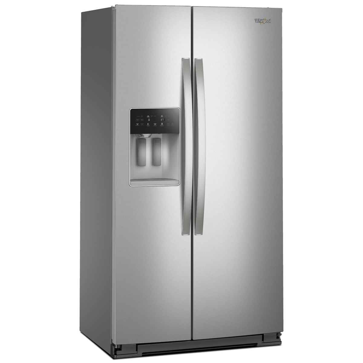 Whirlpool 36 in. 20.9 cu. ft. Counter Depth Side-by-Side Refrigerator with Ice & Water Dispenser - Fingerprint Resistant Stainless, , hires