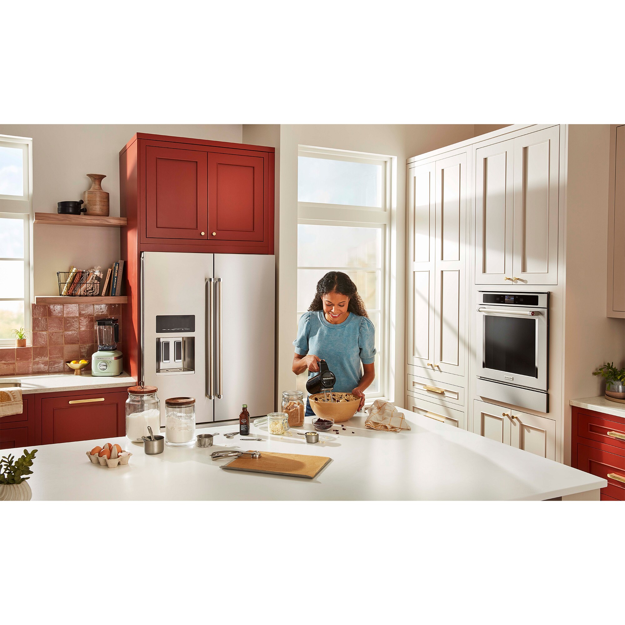 KitchenAid 24 in. 2.6 cu. ft. Smart Electric Single Wall Oven with True European Convection - Fingerprint Resistant Stainless Steel, , hires