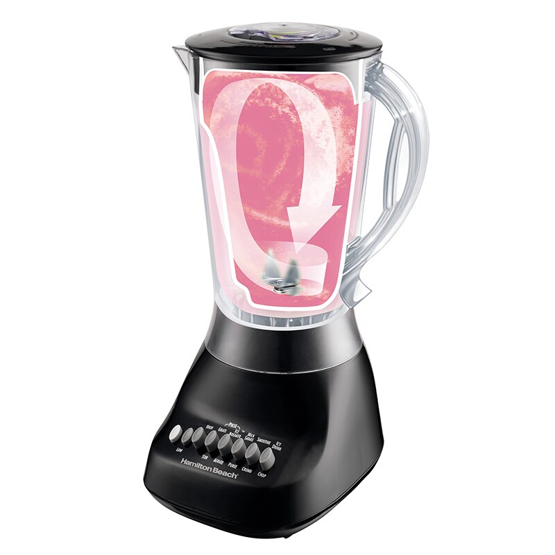 Hamilton Beach 56 Oz. 10-Speed Countertop Blender with Plastic Jar - Black, , hires