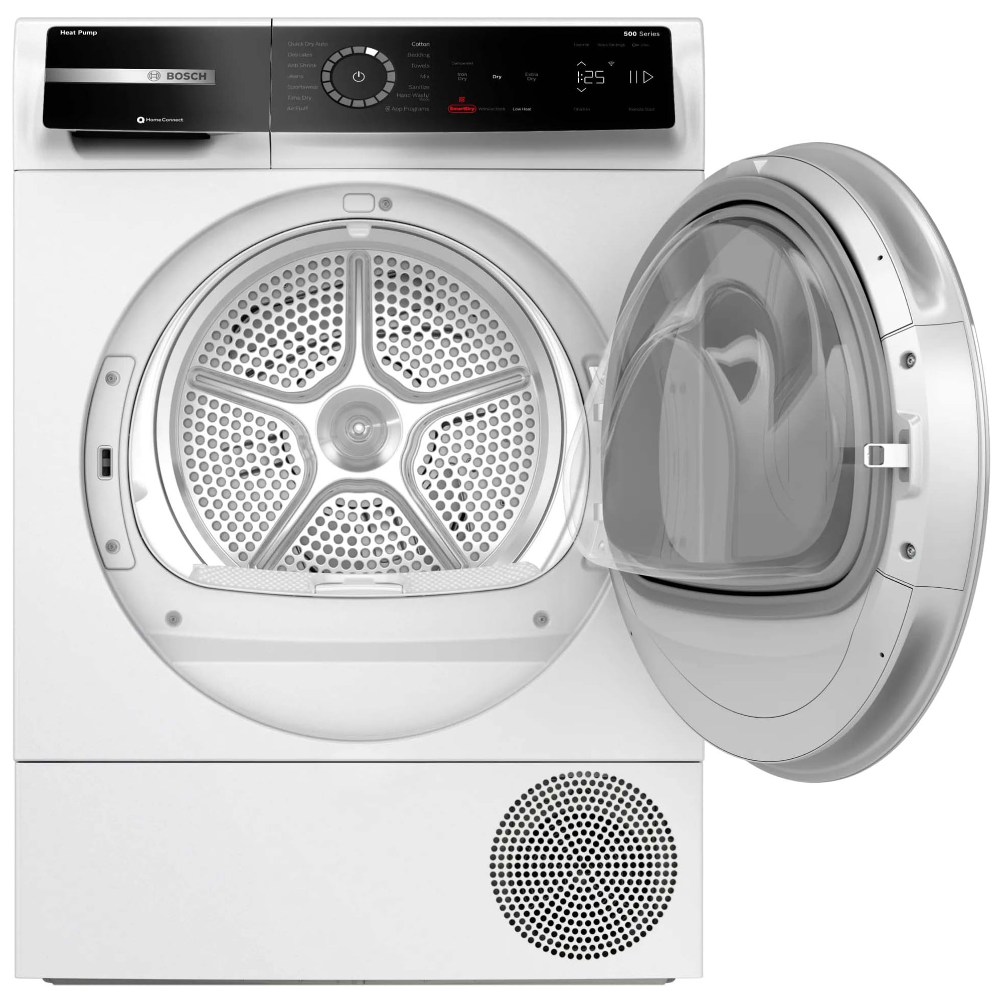 Bosch 500 Series 24 in. 4.0 cu. ft. Smart Stackable Ventless Electric Dryer with Heat Pump, Sensor Dry, Sanitize & Steam Cycle - White, , hires