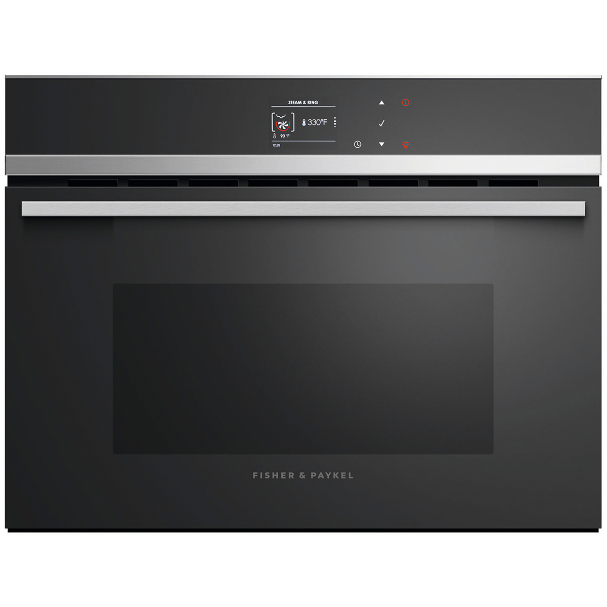 Fisher & Paykel Series 9 24 in. 1.3 cu. ft. Steam Electric Single Wall Oven with True European Convection - Stainless Steel, , hires