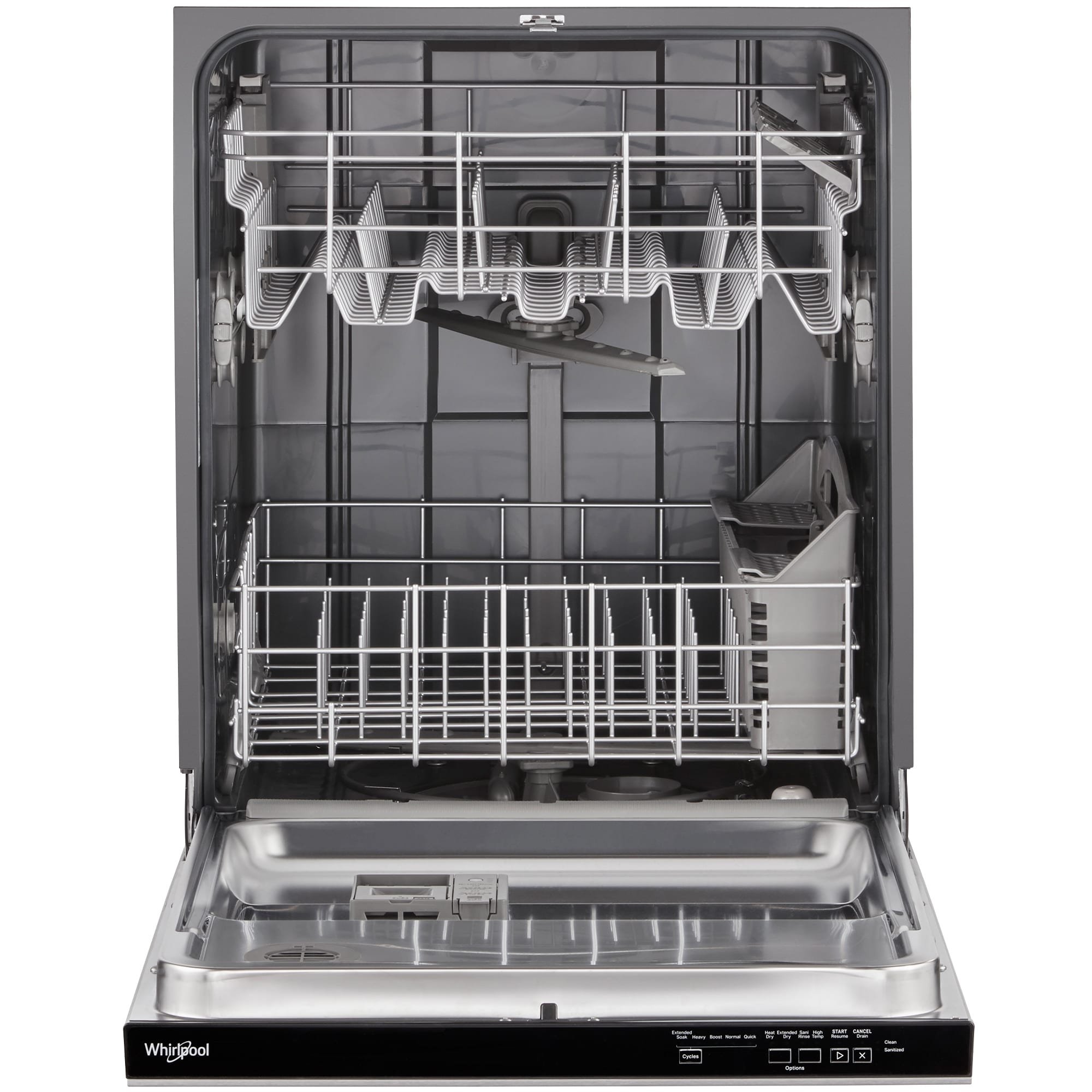 Whirlpool 24 in. Top Control Dishwasher with 55 dBa Sound Level & Pocket - Stainless Steel, Stainless Steel, hires