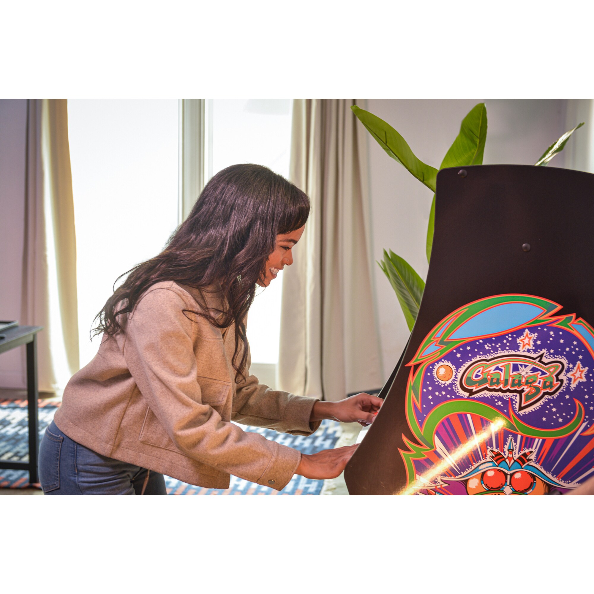 Arcade1Up Ms. PAC-MAN & GALAGA Class of 81 Deluxe Arcade Game, , hires