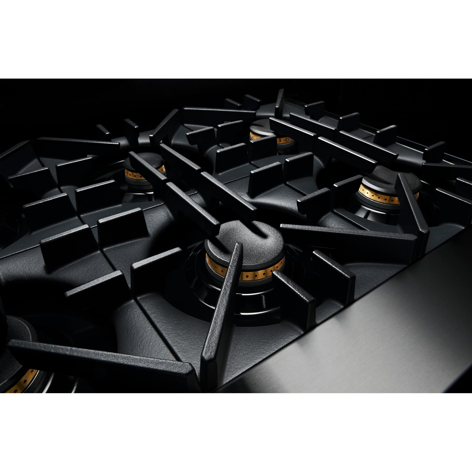 JennAir Rise Series 48 in. 6.3 cu. ft. Smart True European Convection Double Oven Dual Fuel Range with 6 Sealed Burners & Grill - Stainless Steel, , hires