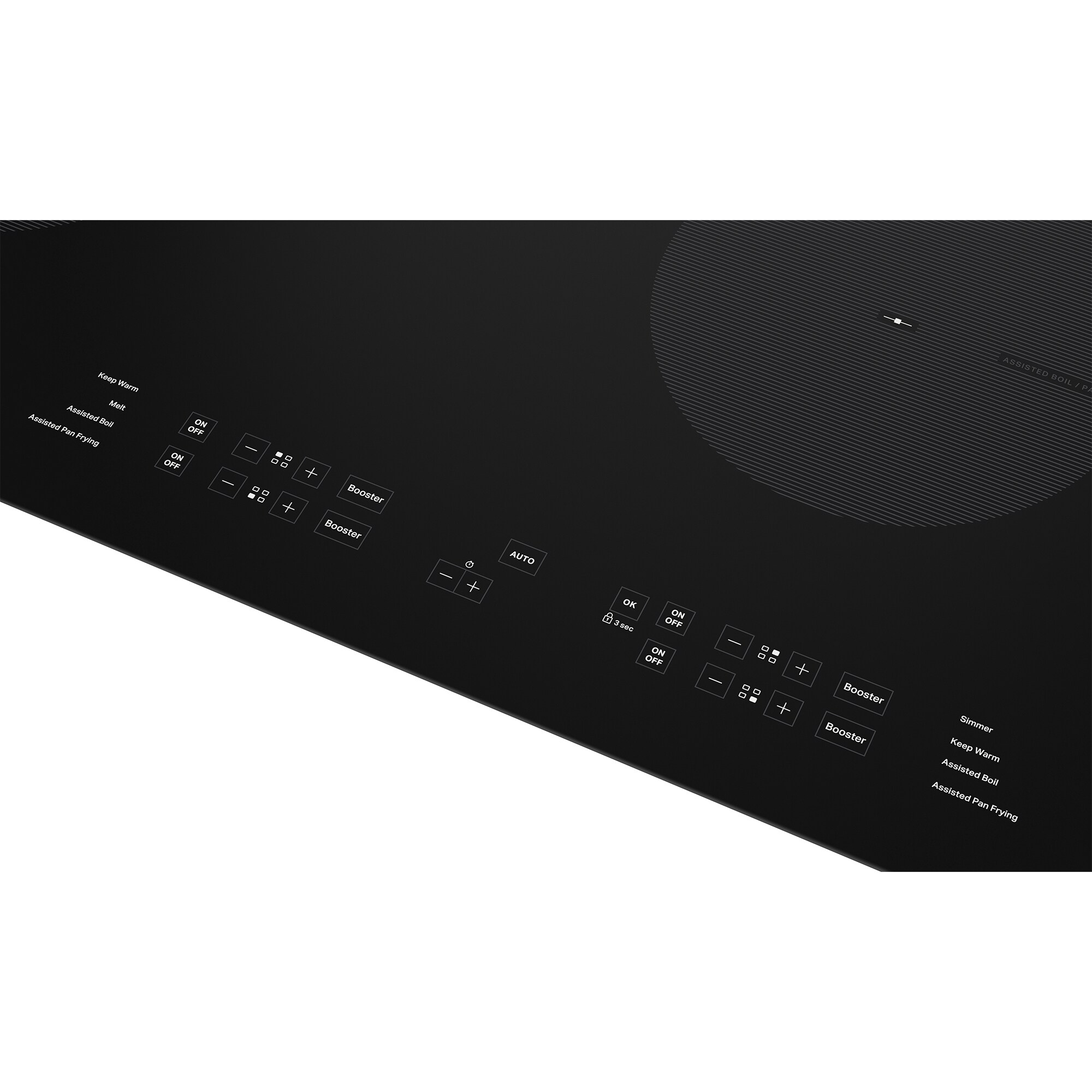 Whirlpool 30 in. 4-Burner Induction Cooktop with Simmer Burner & Power Burner - Black, , hires