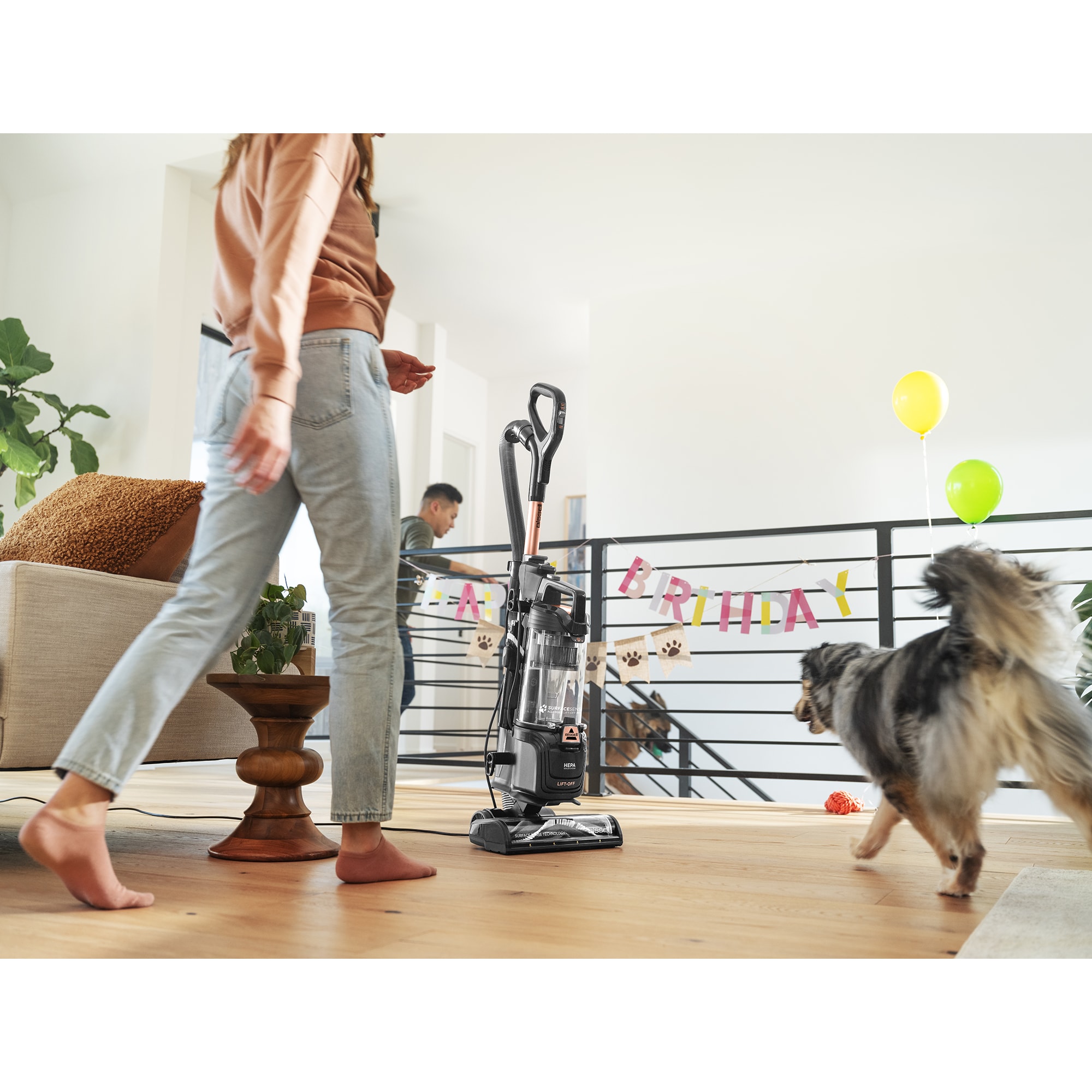 Bissell SurfaceSense Lift-Off Light-Weight Bagless Pet Upright Vacuum with HEPA Filter & 1 Additional Tools, , hires