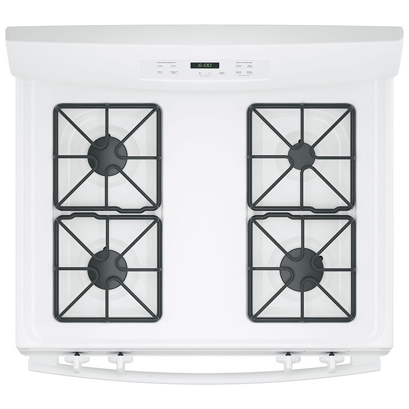 GE 30 in. 4.8 cu. ft. Gas Range with 4 Sealed Burners - White, White, hires