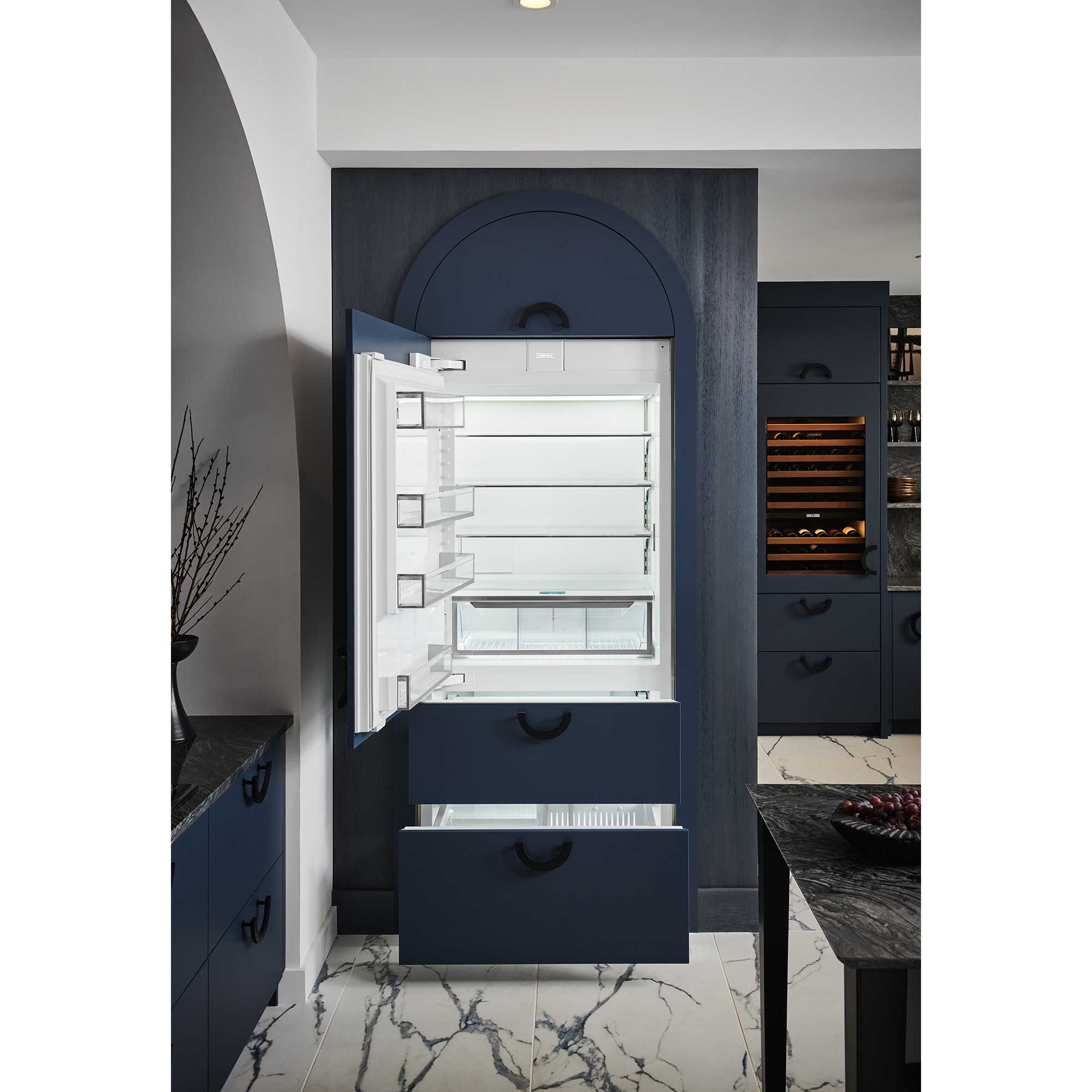 Sub-Zero 36 in. Built-In 19.6 cu. ft. Left- Hinged Counter Depth Bottom Freezer Refrigerator with Internal Filtered Water Dispenser - Custom Panel Ready, , hires