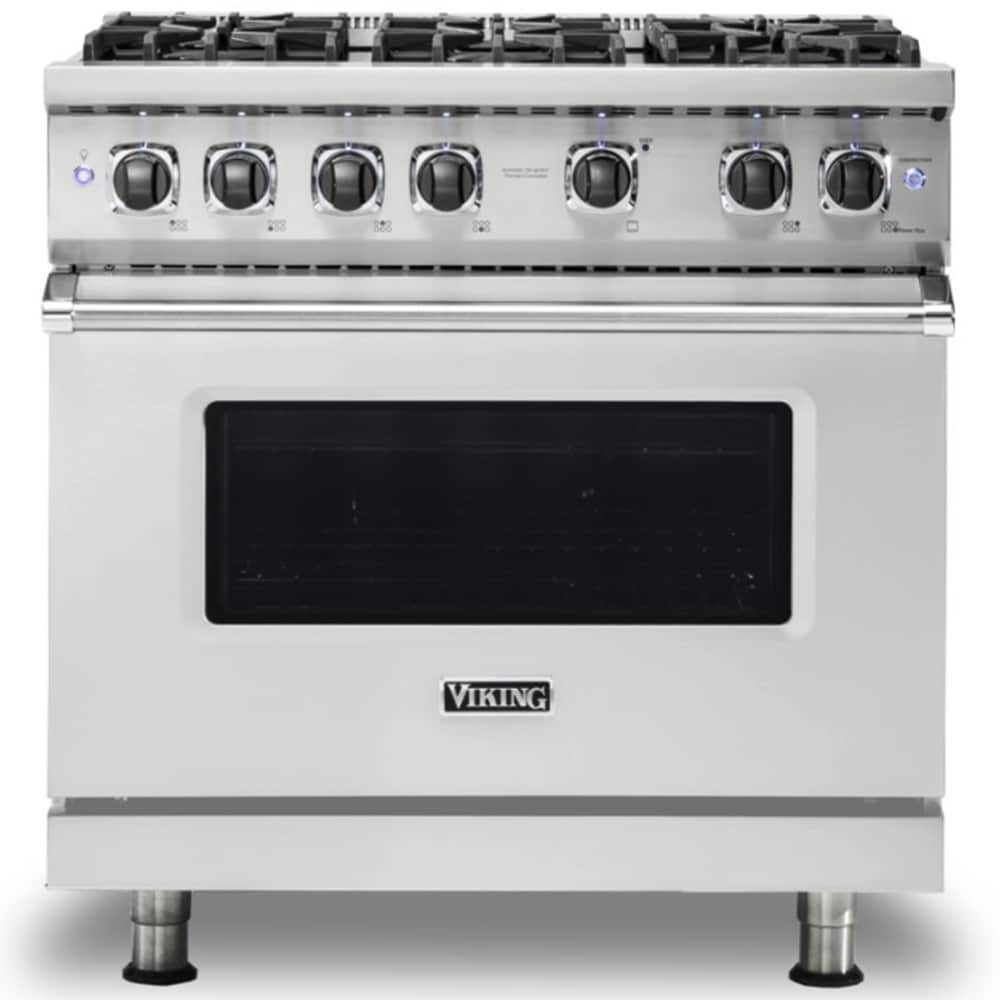 Viking 5 Series 36 in. 5.1 cu. ft. Standard Convection Gas Range with 6 Sealed Burners - Stainless Steel, Stainless Steel, hires