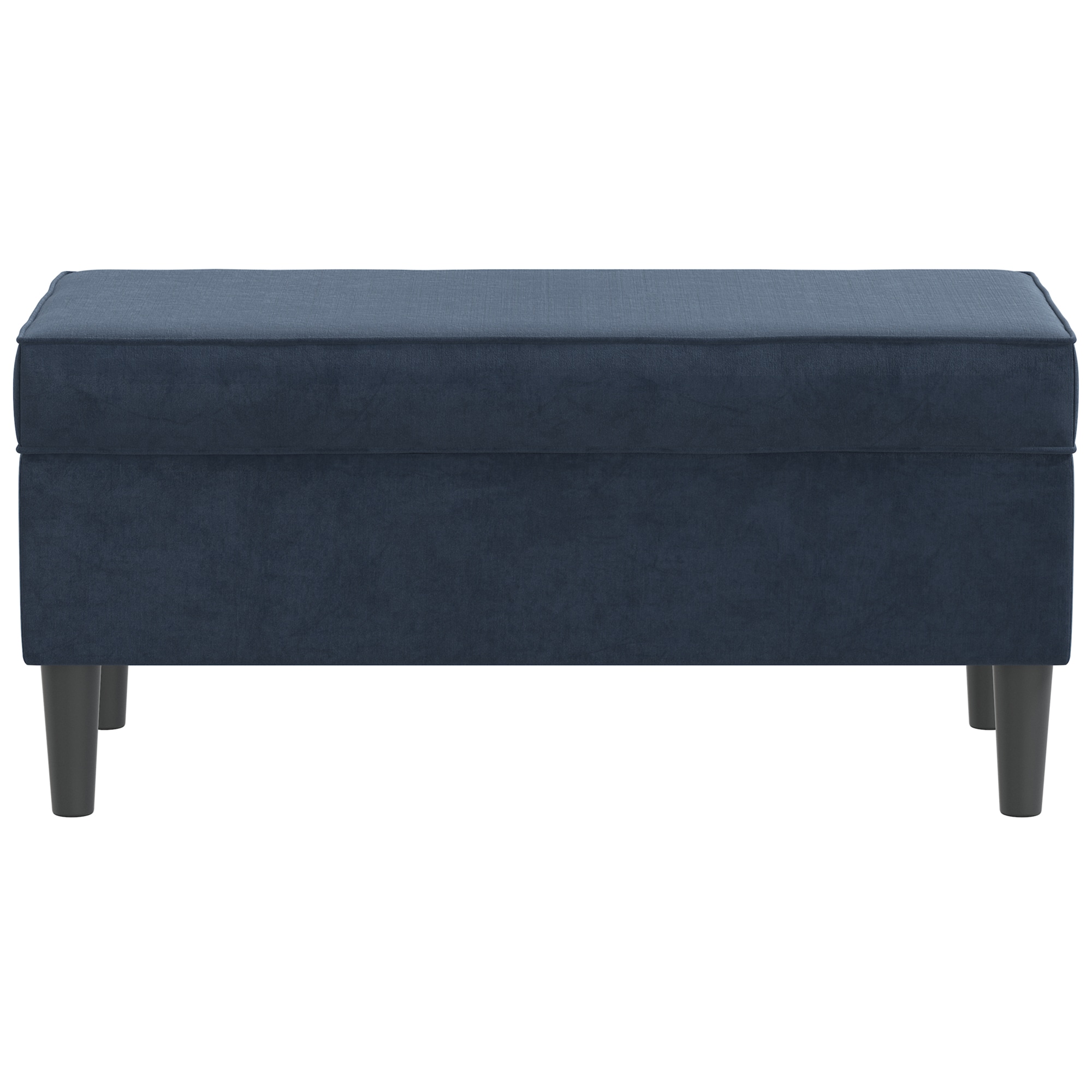 Skyline Furniture Upholstered Storage Bench In Velvet Fabric - Eclipse, , hires
