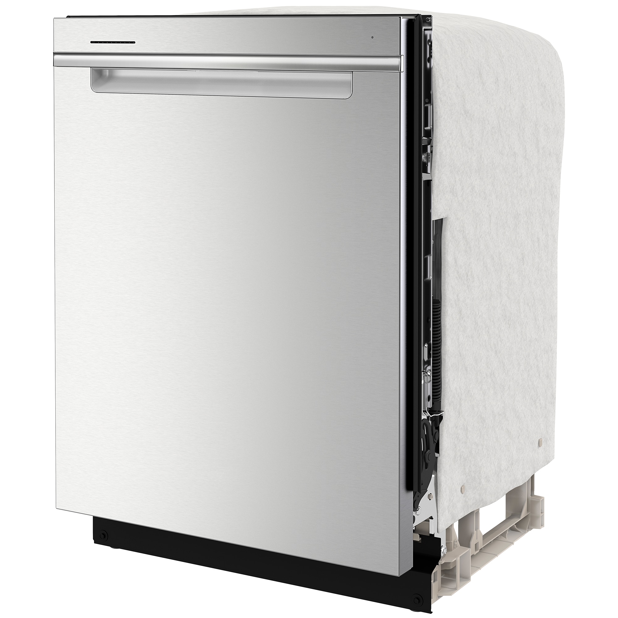 Whirlpool 24 in. Top Control Dishwasher with 47 dBa Sound Level, 3rd-Rack & Pocket - Fingerprint Resistant Stainless, , hires