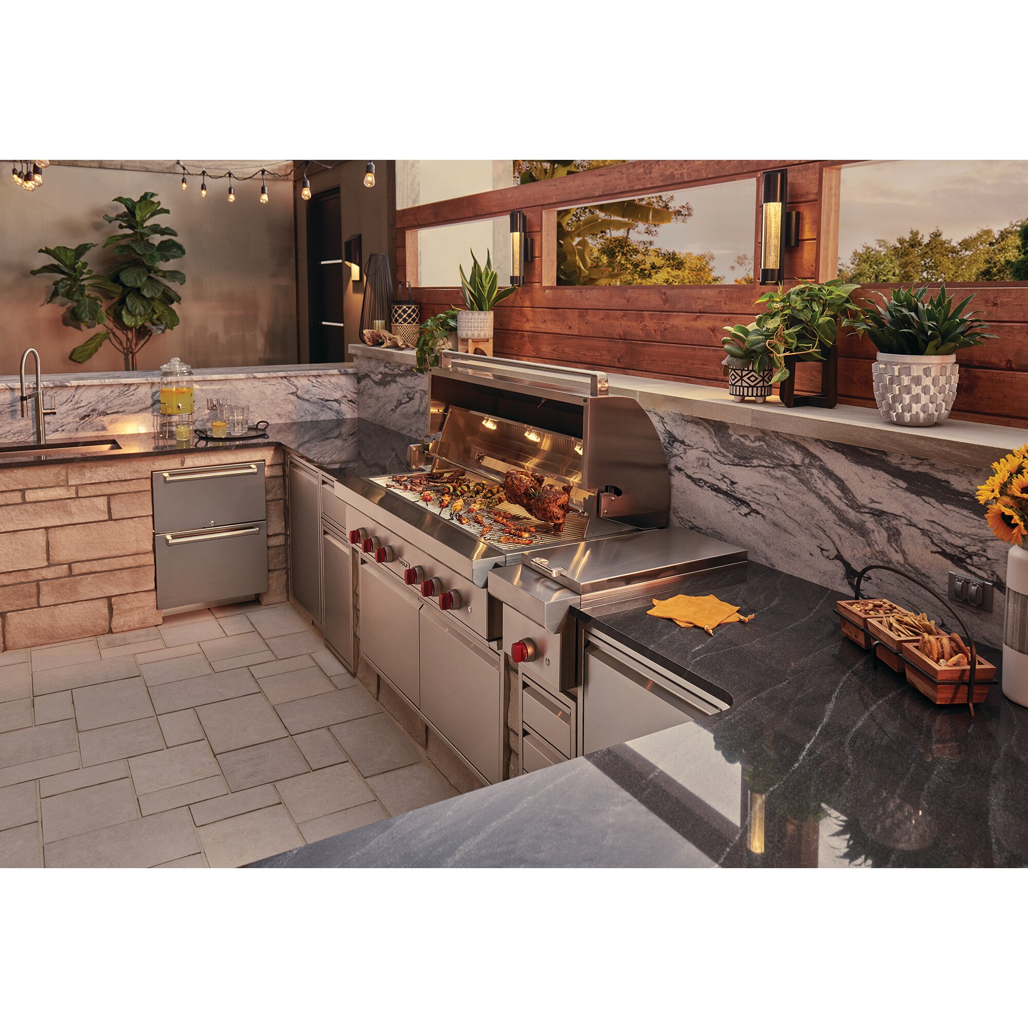 Sub-Zero Designer Series 24 in. Built-In 4.0 cu. ft. Smart Outdoor Double Refrigerator Drawers - Custom Panel Ready, , hires